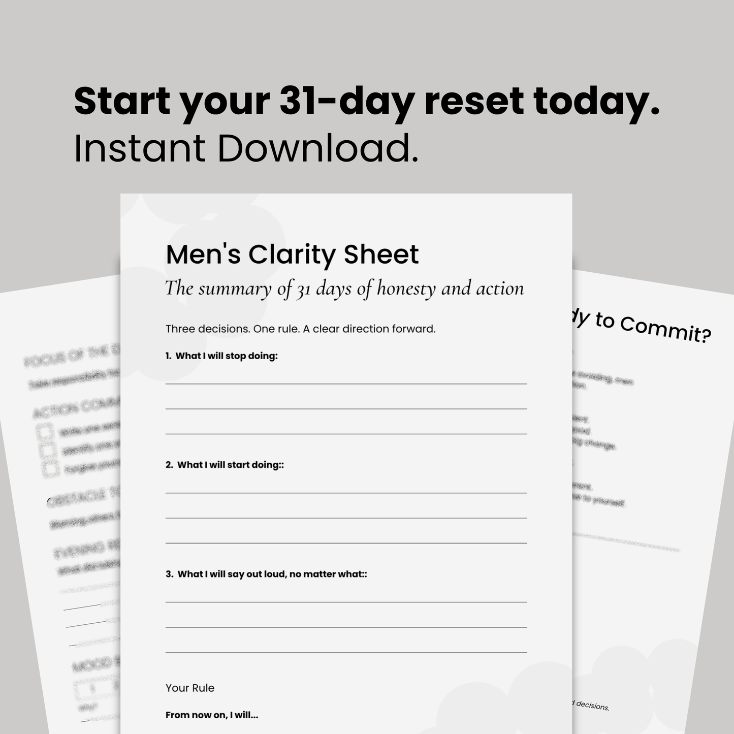 Innerprints 31-Day Men’s Clarity Program