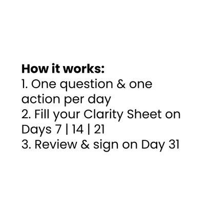 Innerprints 31-Day Men’s Clarity Program