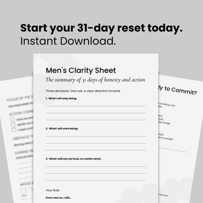 Innerprints 31-Day Men’s Clarity Program