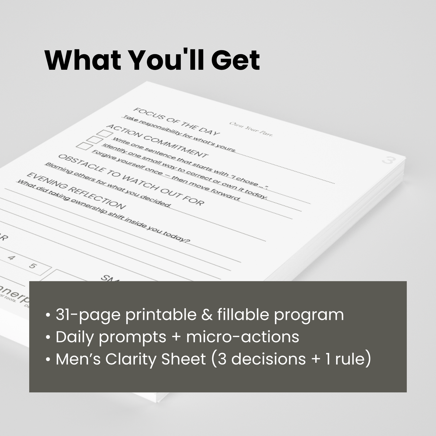 Innerprints 31-Day Men’s Clarity Program