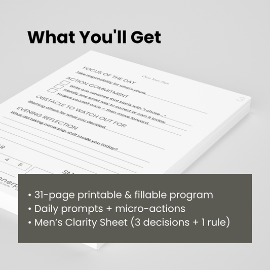 Innerprints 31-Day Men’s Clarity Program